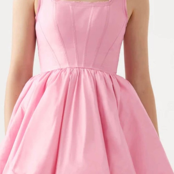 Aje Pink Suzette Bubble Mini Dress - Picture 3 of 13